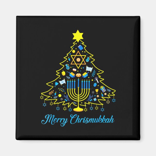 Glad Chrismukkah Gott Chrismukkah God Jul Magnet (Framsidan)