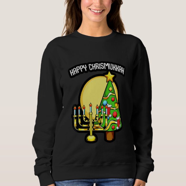 Glad Chrismukkah Hanukkah Jul Judisk 3 T Shirt (Framsida)