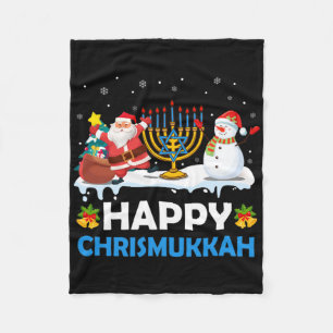 Glad Chrismukkah Hanukkah Kul God Jul Jude Fleecefilt