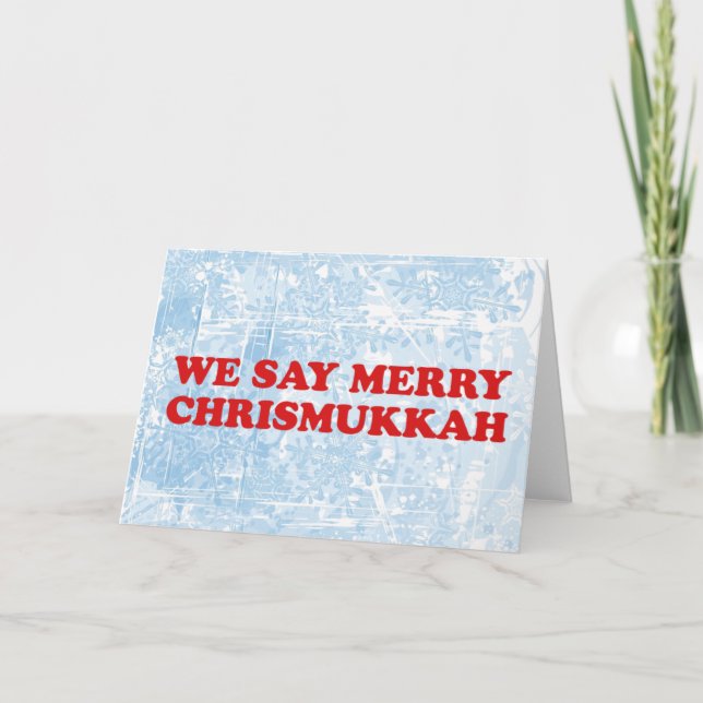 glad chrismukkah helgkort (Framsida)