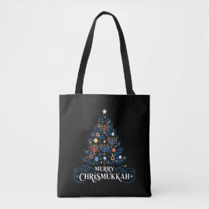 Glad Chrismukkah judisk högtid Hanukkah Tygkasse