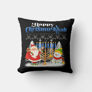 Glad Chrismukkah Judisk jul Hanukkah Kudde