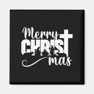 Glad Christ Mas Kristna Jul Jesus Jul Magnet
