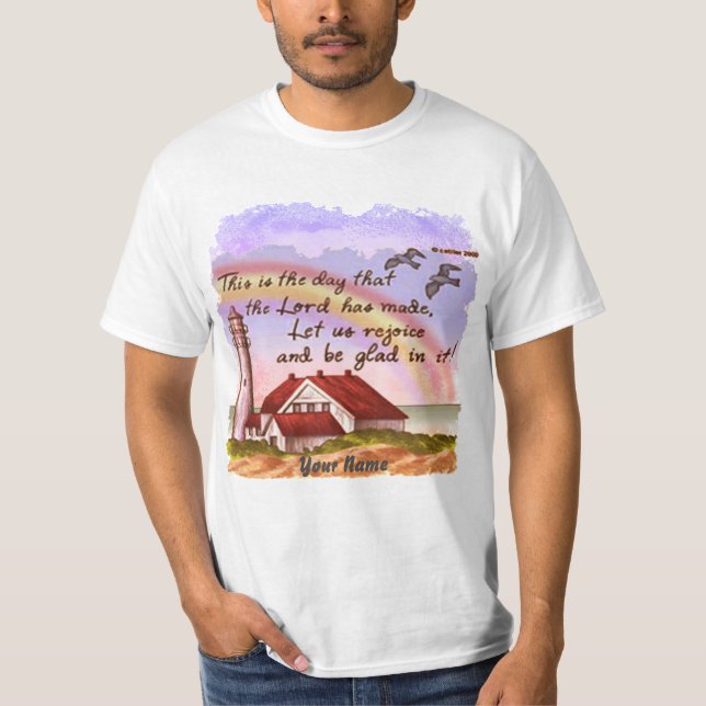 Glad Christian Lighthouse t-shirt (Framsida)