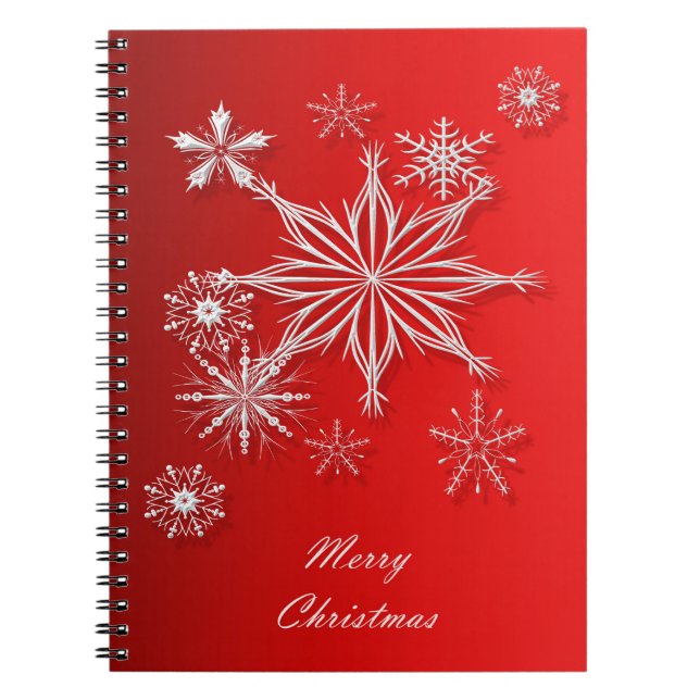 Glad Christmas. Anteckningsbok Med Spiral (Framsidan)