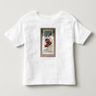 Glad ChristmasCouple Sledding T-shirt
