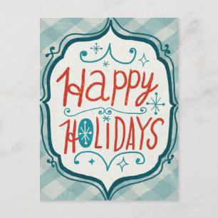 Glad Christmastime helgdagar Helg Vykort