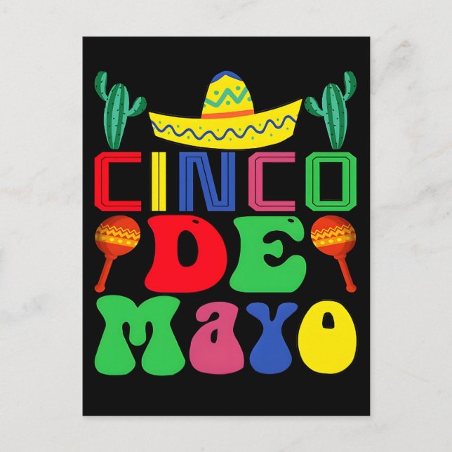 Glad cinco de mayo cinco de mayo dag motivations helg vykort (Framsida)