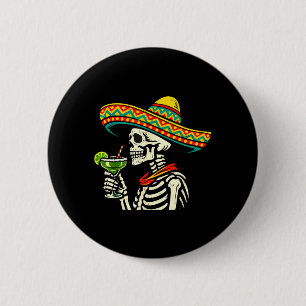 Glad Cinco de Mayo-fest Rolig mexikansk manlig fes Knapp