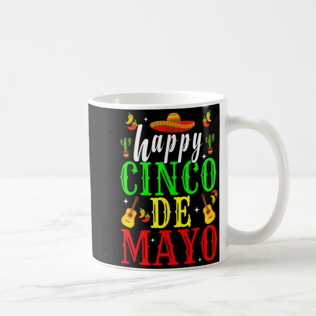 Glad cinco de mayo fiesta mexikansk fest 5 de mayo kaffemugg (Höger)