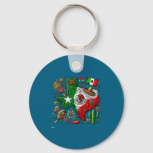Glad cinco de mayo fiesta mexikansk fest män kvinn nyckelring (Framsida)