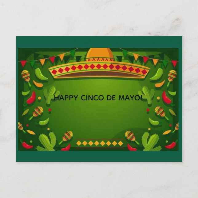 Glad Cinco de Mayo! Lycka Till Kort (Framsida)