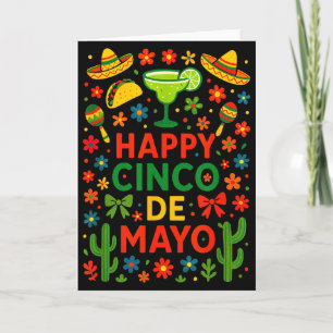 Glad Cinco De Mayo - Mexikansk Fest Cactus Kort