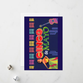 Glad Cinco de Mayo välkomstkort Julkort