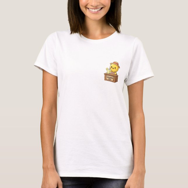Glad Citronlemonadstånd Figur T Shirt (Framsida)