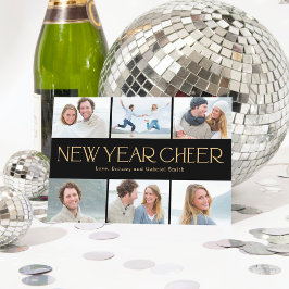 Glad Collage Gott Nytt År Fotokort Julkort