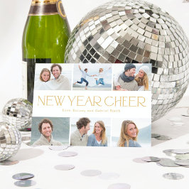 Glad collage Gott nytt år Fotokort Julkort