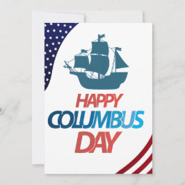 Glad Columbus Day Inbjudningar
