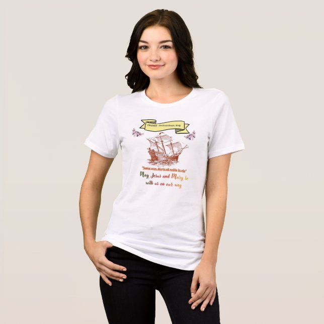 Glad Columbus Day T Shirt (Framsida Full)