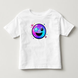 Glad Cool Smiley Ansikte Y2K Barn T-Shirt