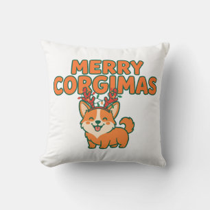 Glad Corgimas Rolig Corgi Jul Hundmamma Present Kudde