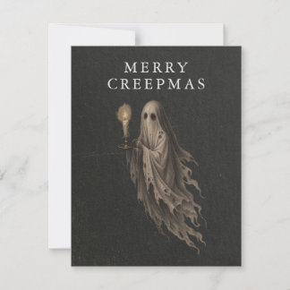 Glad Creepmas Spök Gothic Jul Julkort