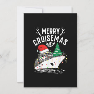 Glad Cruisemas 2022 Kryssning Tomtehatt Ren Xma Inbjudningar