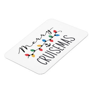 Glad Cruisemas Familj Julkryssning Resa Magnet