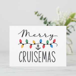Glad Cruisemas Familjejul Cruise Resa Julkort