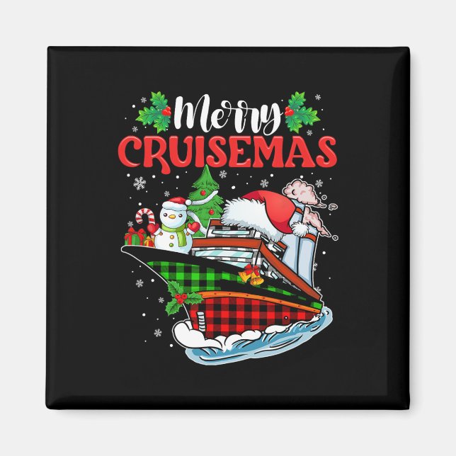 Glad Cruisemas Familjekryssning Julkul 1  Magnet (Framsidan)