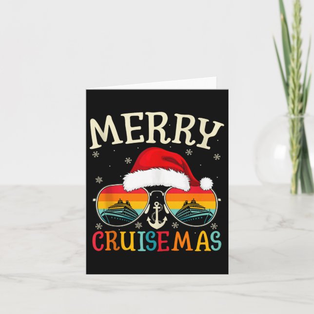 Glad Cruisemas Kryssningsfartyg Semester Kryssning Kort (Framsida)