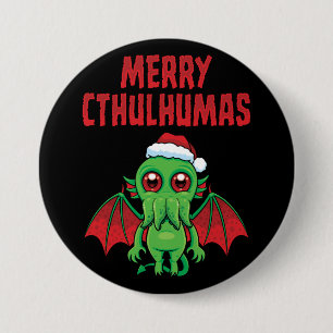 Glad Cthulhumas Säsongshälsningar Knapp