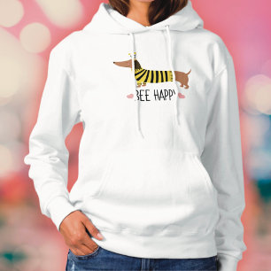 Glad Dachshund Humla Hoodie Tröja