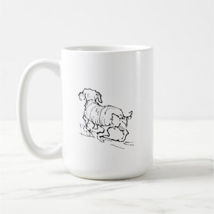 Glad Dachshund-mugg – Korvhund Kaffe Mugg