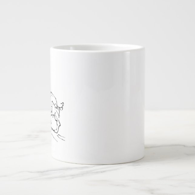 Glad Dachshund-mugg – Korvhund Kaffe Mugg Jumbo Mugg (Framsidan)
