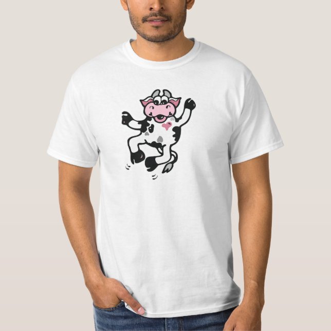 Glad Dansande Ko Tee Shirt (Framsida)