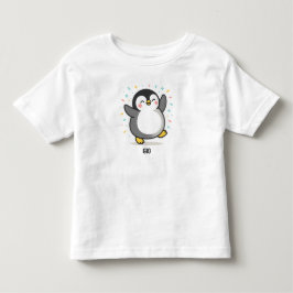 glad dansande pingvin anpassad barnillustration t shirt