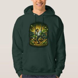 Glad Dansande Trader Bullish Marknad Hoodie