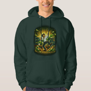 Glad Dansande Trader Bullish Marknad Hoodie
