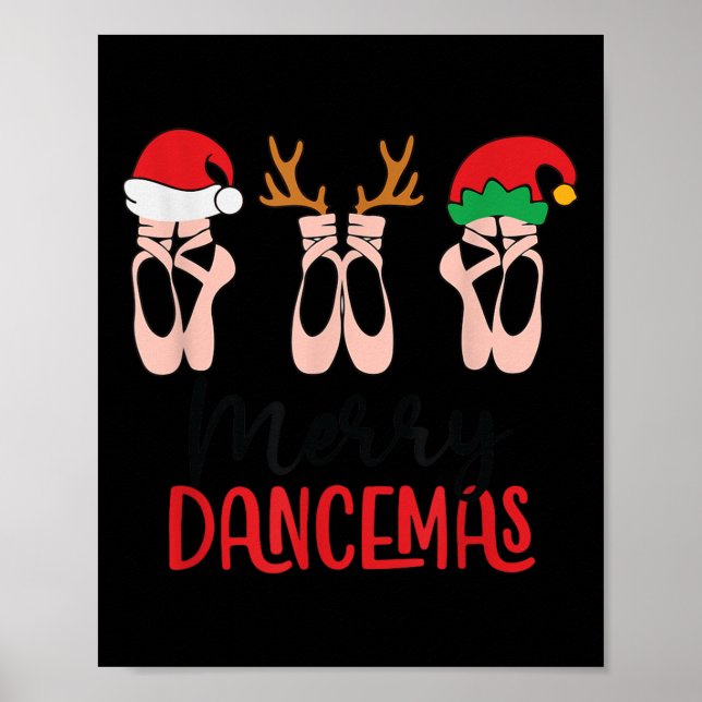 Glad dansmas balett danslärare jul högtid poster (Framsidan)