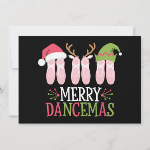 Glad dansmas jul balett skor dansar julkort