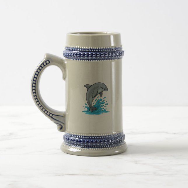 Glad Delfin Stänk - Mugg (Vänster)