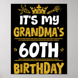 Glad det är min mormors 60-årsdag 1965 60 år poster