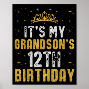 Glad det är min sonsons 12-årsdag 2013 12 år poster
