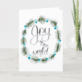 Gläd dig i världsalltet Blåbärs julkort Kort