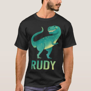 Glad Dinosaur - Rudy Namn T Shirt