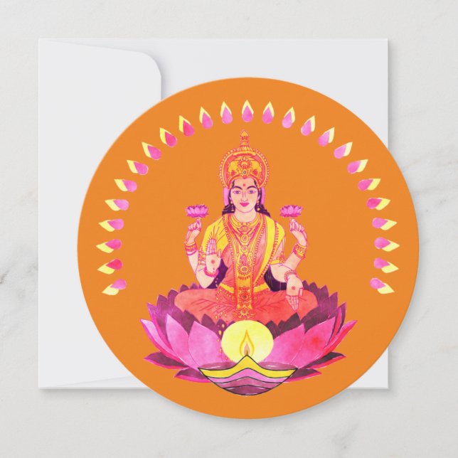 Glad Diwali - Deepalavi Lakshmi Gudinnan 1 (Framsida)