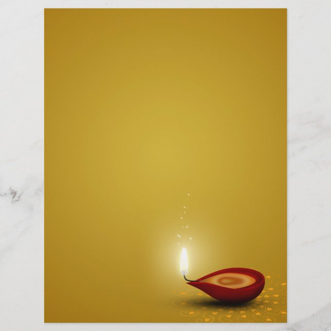 Glad Diwali Diya - Brevpapperskrivelse (Framsida)