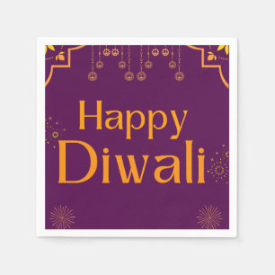 Glad Diwali-fest Pappersservett