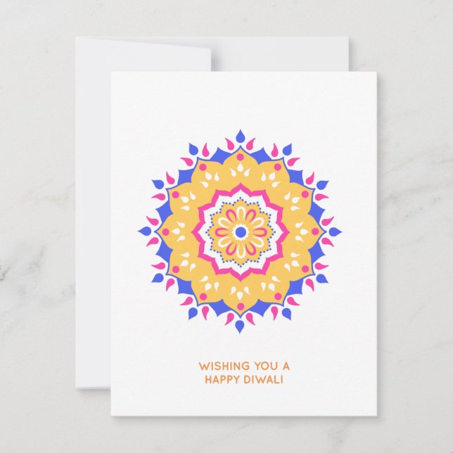 Glad Diwali Julkort (Framsida)
